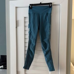 Peloton Teal High-Waisted Leggings